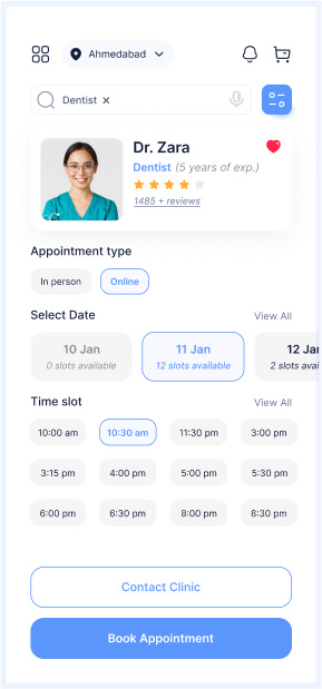 medihealth-dr-zara-appointment-detail