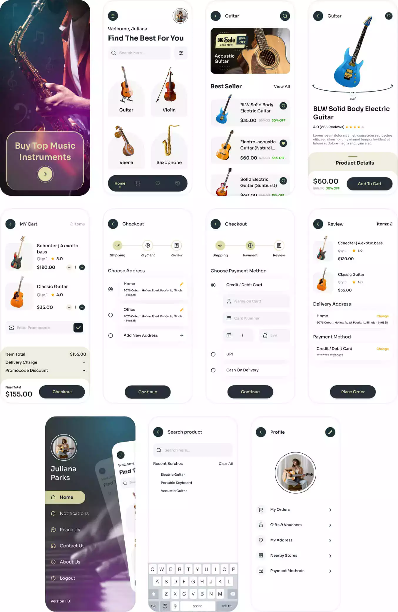 musical-store-process-of-the-app
